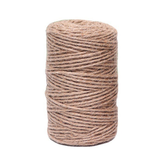 Handmade DIY Vintage Lamp Decoration Jute Rope Jewelry Packaging Braided Cord, 1mm x 400m, 2mm x 200m, 3mm x 200m