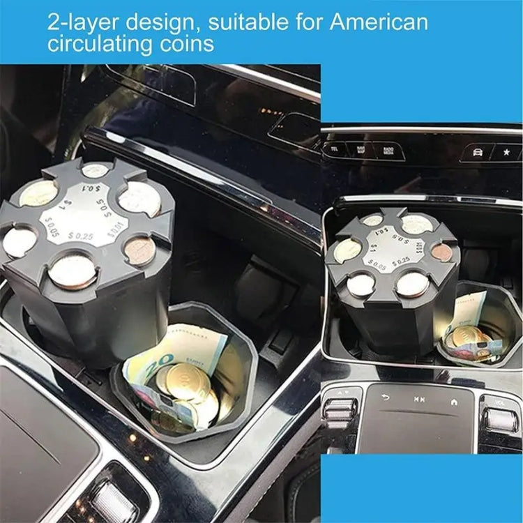 Car Piggy Bank Dollar Coins Desktop Storage Counting Box
