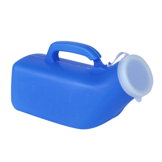 Household Mens Urinal 1200ml Plastic Potty With Lid And Smooth Mouth Urinal