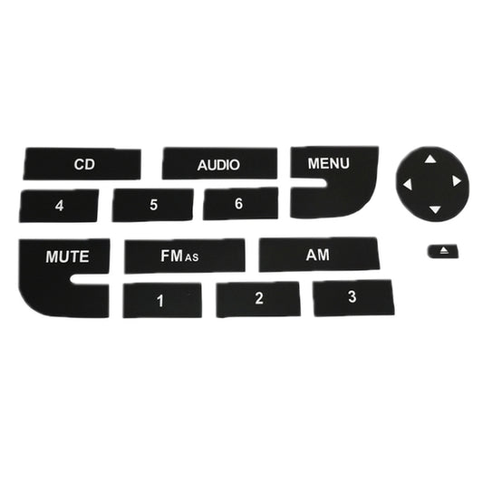 2pcs For Fiat Grand Punto Multimedia Radio Button Repair Sticker