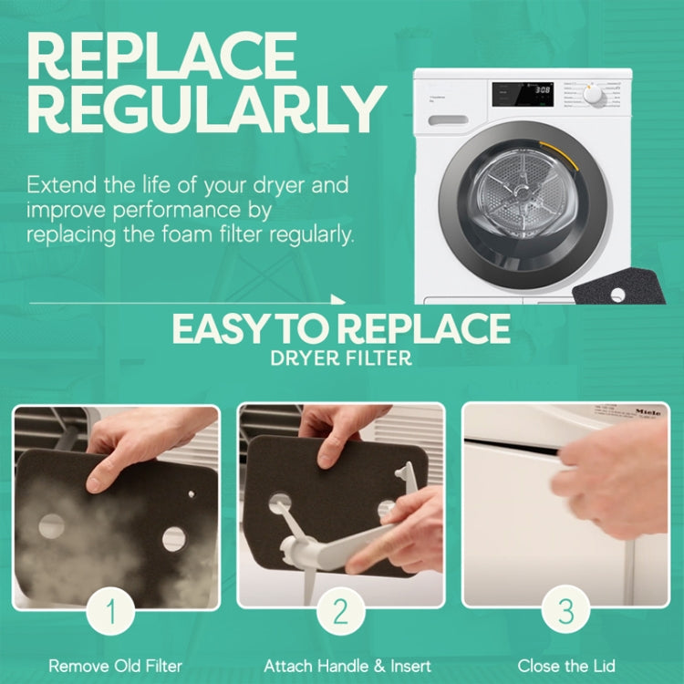 For Miele T1 9164761 Heat Pump Tumble Dryer Filter Replacement, 9164761
