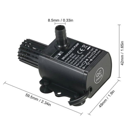 DC12V Micro Brushless Cold Water Circulating Fountain Water Pump, QR50C