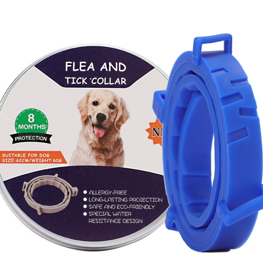 Flea and Tick Collar for Dogs Cats With Aluminum Case, 72cm Gray, 72cm Orange, 72cm Blue, 38cm Orange, 38cm Pink, 38cm Blue