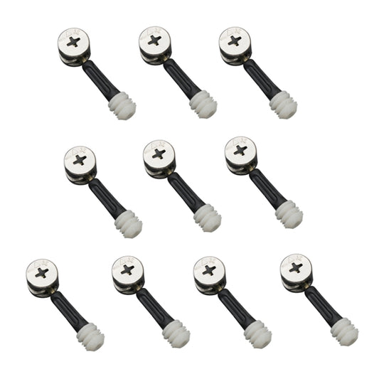 3 In 1 Screw Connector Furniture Link Fixer Closet Eccentric Wheel Nut Connection Fastener, 10pcs 40mm, 10pcs 35mm