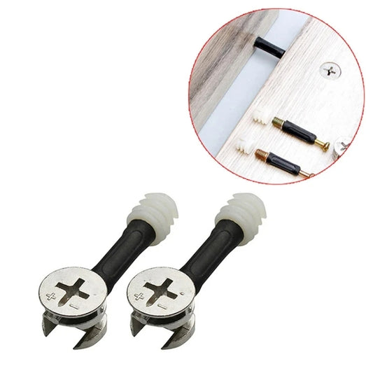 3 In 1 Screw Connector Furniture Link Fixer Closet Eccentric Wheel Nut Connection Fastener, 10pcs 40mm, 10pcs 35mm