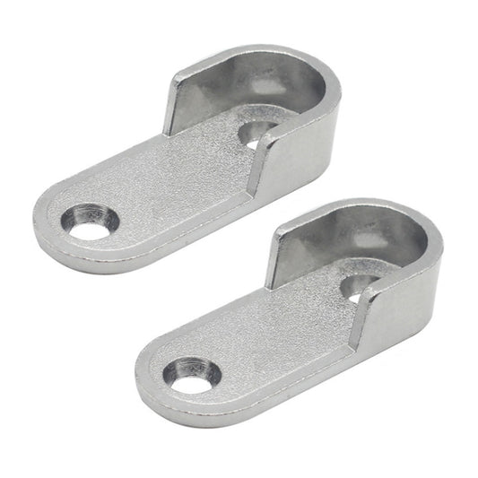 2pcs Wardrobe Closet Rod End Support Bracket Alloy Holder Hardware Furniture Accessories, Thickened, Normal