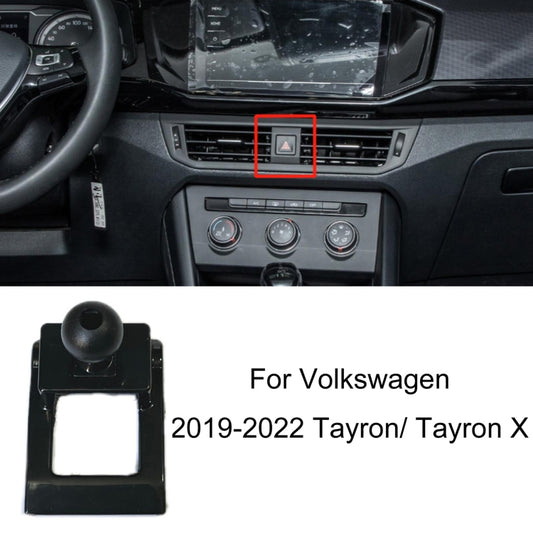 Car air vent phone holder base, black mounting clip with ball joint attachment