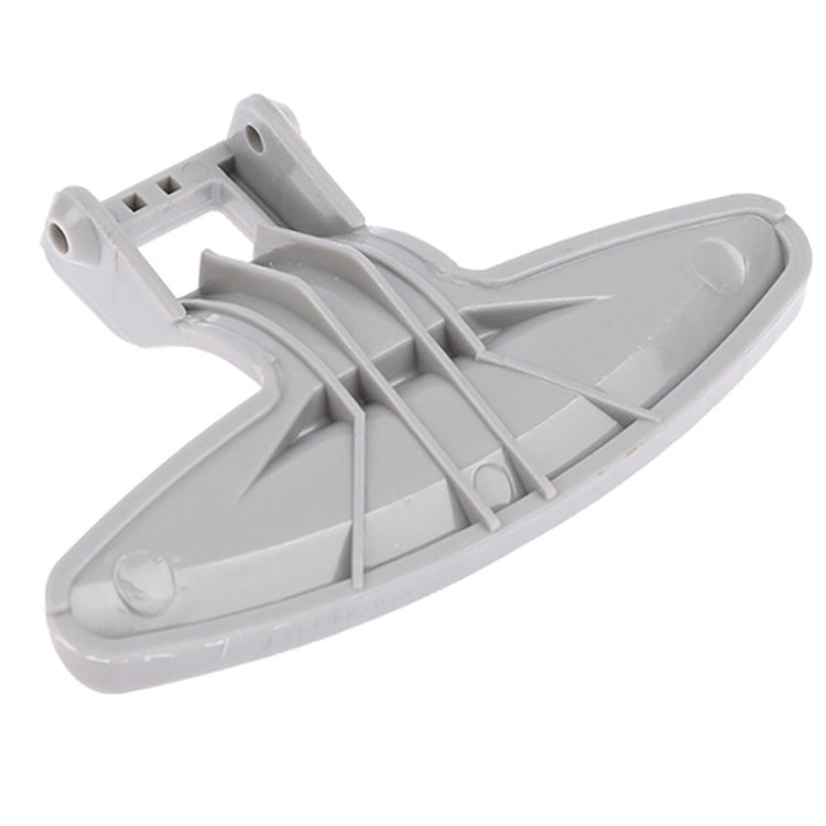 Washer door lock handle accessory with internal ribbed bracket