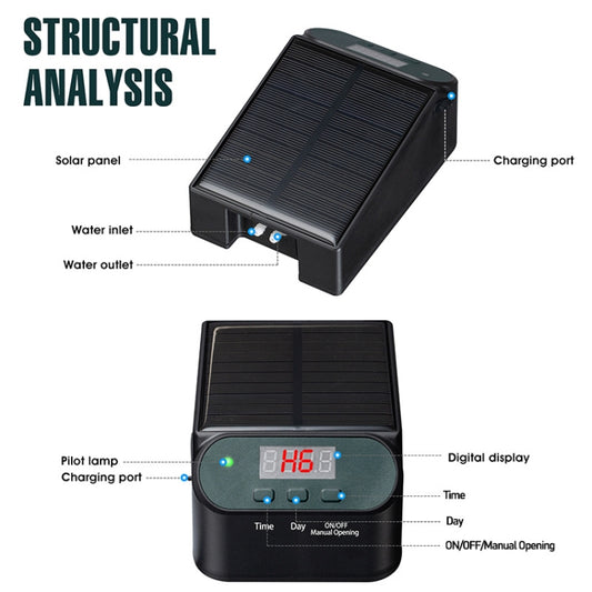 Smart Automatic Solar Timed Wireless Controlled Watering Device