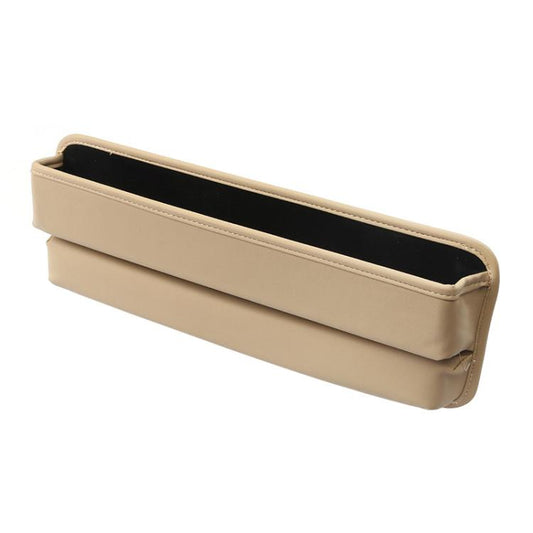 Beige car seat gap storage box insert with top open slot