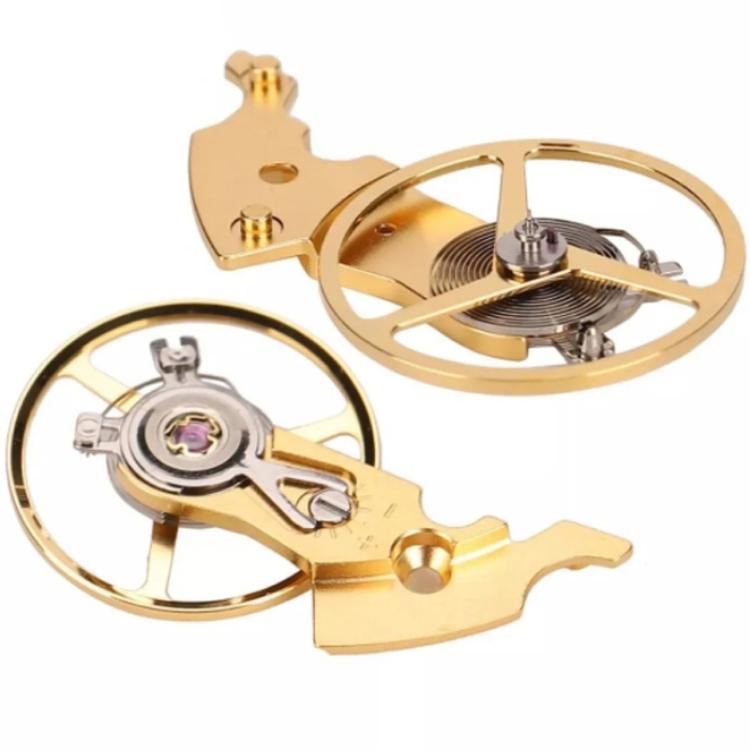 Gold watch balance wheel fork and pendulum cock repair tool set, two parts