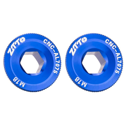 2pcs ZTTO Bicycle Aluminum Alloy Crank Cover Mountain Bike Crank Screws, M18 Black, M18 Red, M18 Blue, M19 Black, M19 Red, M19 Blue, M20 Black, M20 Red, M20 Blue