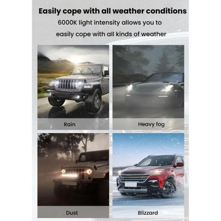2pcs Integrated Direct-Plug Mini LED Headlight For Cars