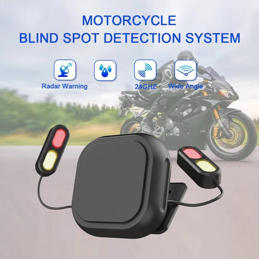 24GHz Motorcycle 30-Meter Blind Spot Radar Detection System Lane Change Assist for Safe Riding, 30-Meter