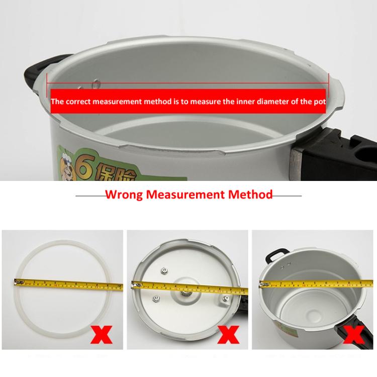 White silicone sealing ring gasket for aluminum pressure cooker lids
