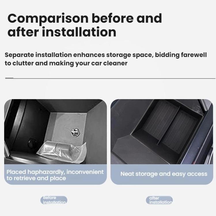 For Tesla Cybertruck Center Console Lower Storage Box