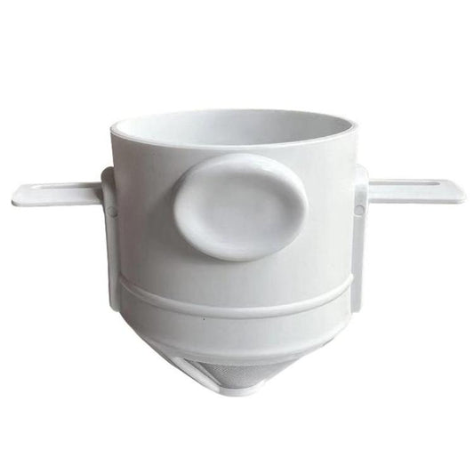 Portable Paperless Coffee Filter Cup Coffee Drip Filter Cone, White, Black, Black With Base, White With Base