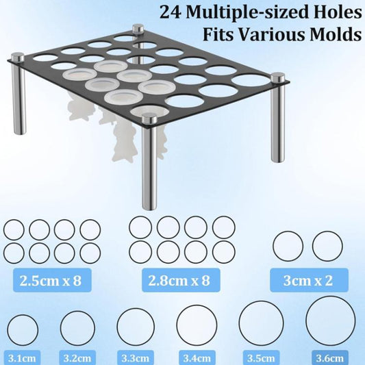 24-Hole Chess Mold Stand, YX201