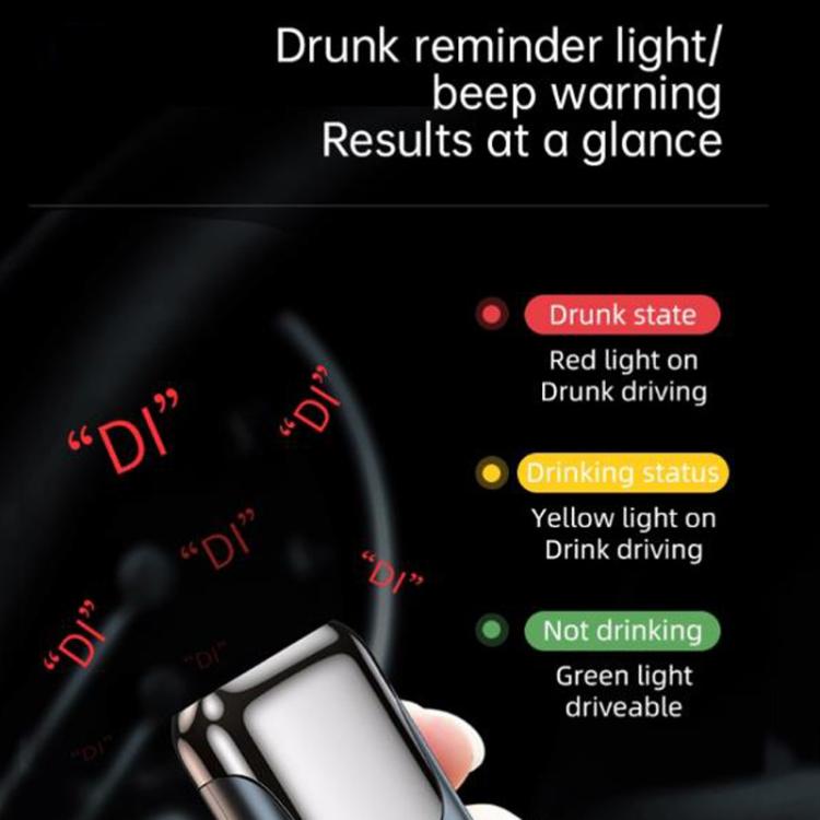 High-Precision Alcohol Tester Breathalyzer For Drunk Driving Detection