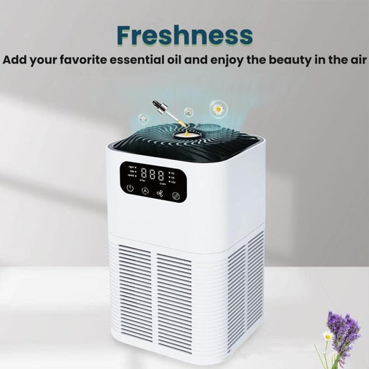 Desktop Aromatherapy Diffuser Negative Ion Odor Formaldehyde Removal Air Purifier, EU Plug