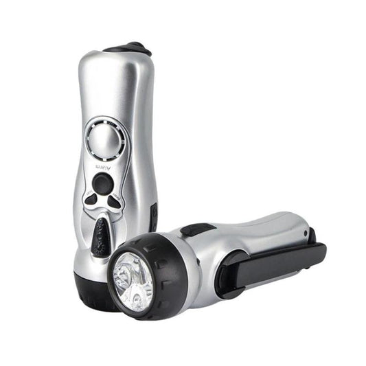 SB-3030E Outdoor LED Hand-Cranked Rechargeable Flashlight Emergency Lighting Radio