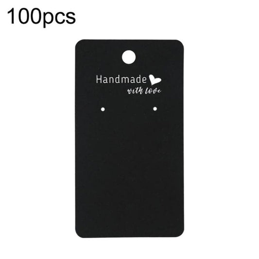 100pcs Earring & Necklace Display Card Jewelry Label