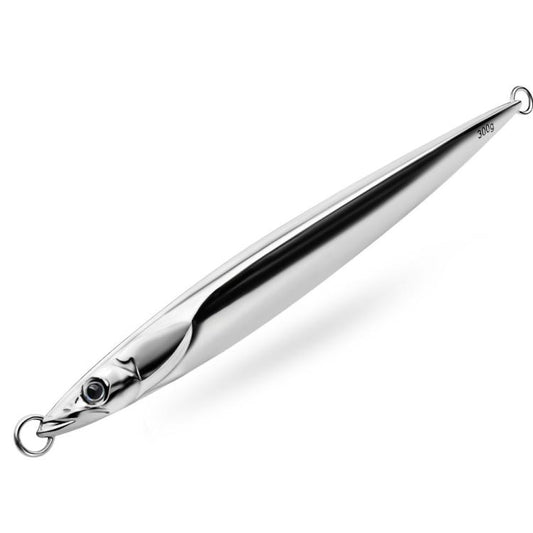 PROBEROS LF168 Saltwater Fishing Metal Jigging Lure Blank Body Vertical Sinking Bait Shining Mirror Finish Mackerel Jigs, 180g, 200g, 230g, 250g, 300g
