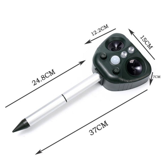 Five-speed Frequency-modulated Ultrasonic Outdoor Waterproof Solar-powered Animal Repellent, 703