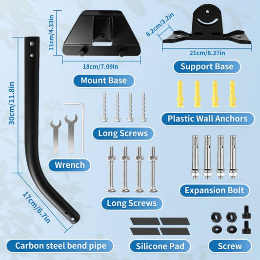 For Starlink Mini 2026 Outdoor Roof Wall RV Seismic-resistant Bend Brackets, For Starlink Mini 2026