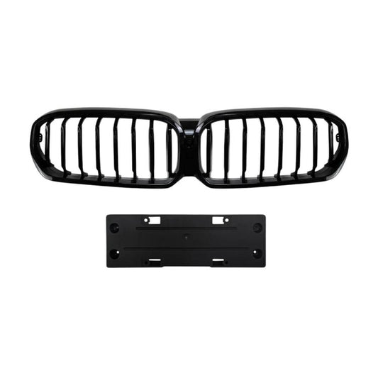 For BMW G30/G31 LCI 2021-2023 Car Front Grille Air Intake Grill, Single Line, Dual Line