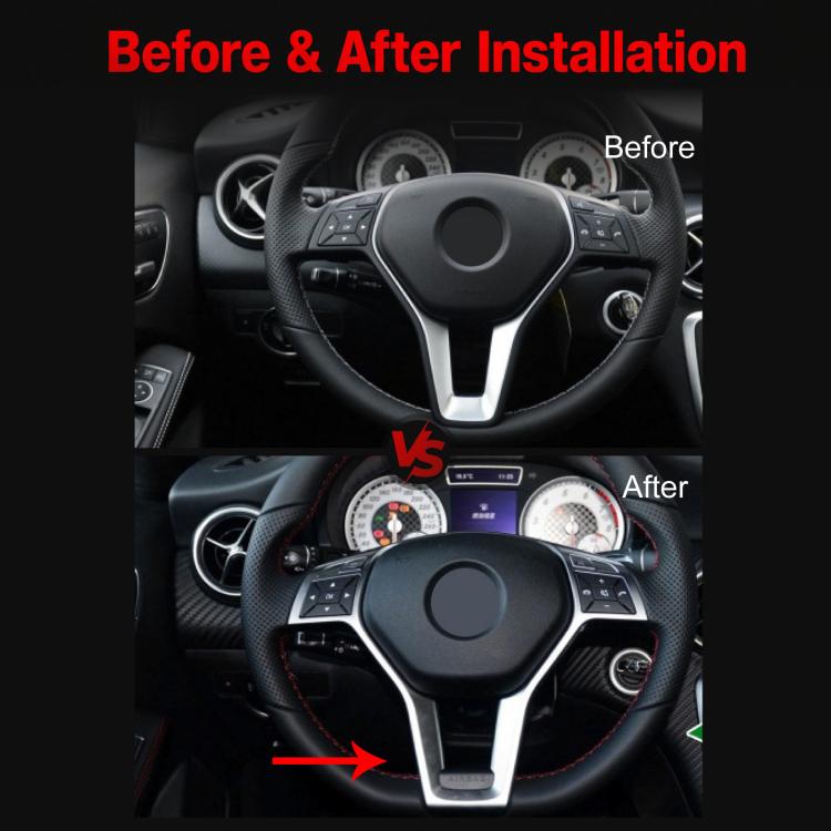 For Mercedes-Benz A W176 / C W204 Steering Wheel Modification Decals