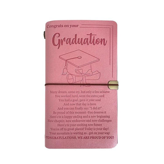 A6 Leather Refillable Journal Vintage Travelers Notebook with Engraved Quote, Graduation, To My Goddaughter, To My Son, Brown - To My Mom, Pink - To My Mom, Brown - Dad to Son, Brown - Mom to Son, Brown - To My Wife, Pink - To My Wife