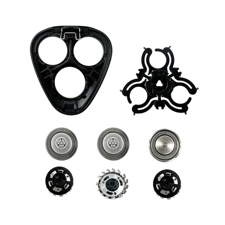 Philips replacement shaver head set, housing, three cutters and internal gear parts