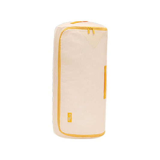 Compressible Cylindrical Quilt Storage Bag Space Saving Comforter Organizer Bag, Small Milk Yellow, Small Blue, Small Pink, Large Milk Yellow, Large Blue, Large Pink
