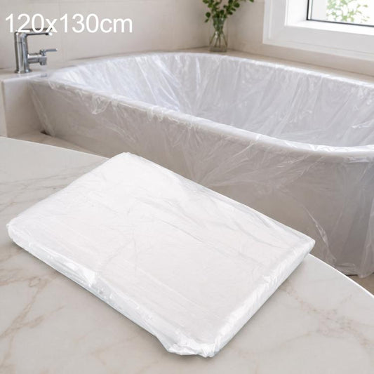25 PCS/Pack Disposable Bathtub Liners Extra Large Thick Plastic Bath Bags For Hotel Spa Home, 120x130cm, 130x130cm, 120x170cm, 120x190cm, 120x200cm, 120x210cm, 120x220cm, 120x230cm, 120x240cm, 120x250cm, 120x260cm, 120x280cm, 120x320cm, 120x400cm