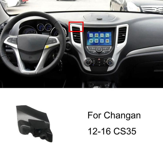 Car phone holder base for Changan, black mount for 12-16 CS35 dashboard vent area