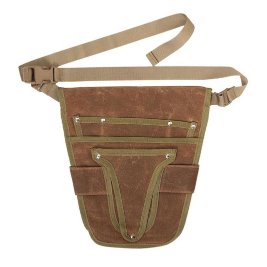 Wear-Resistant Waxed Canvas Weeding Tool Storage Waist Bag