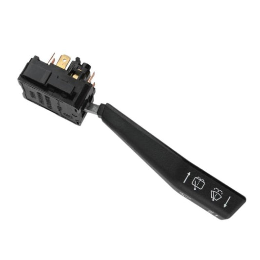 Turn signal and hazard switch lever, black plastic with rocker icons