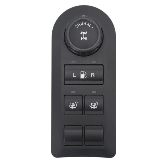 Black car transfer case control module with 2H/4H/4L dial and button panel
