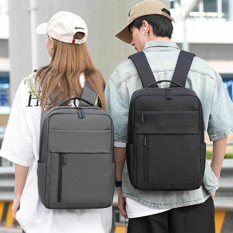 Laptop backpack with two front pockets and adjustable shoulder straps