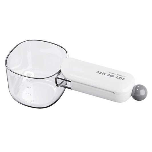 Thickened Visible Rice Scoop With Sealing Clip Large Capacity Kitchen Measuring Spoon For Grains
