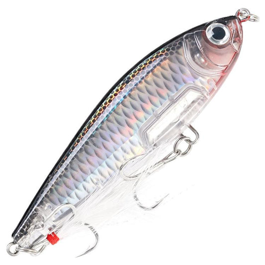 HENGJIA PE049 Sinking Pencil Fishing Lures Long Casting Hard Artificial Baits With Feather Treble Hooks