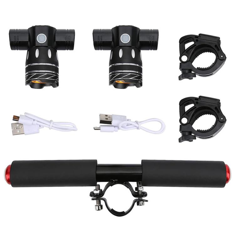 For Xiaomi M365 / M365 Pro / M365 Pro 2 Add-on Handlebar With Two Front Lights & Two Side Lights, With Side Lights