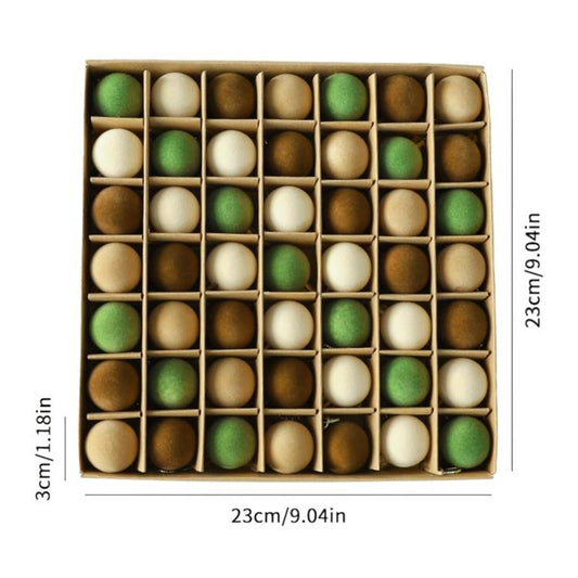 Flocked Christmas Tree Ball Decorations Christmas Hanging Ornaments, 49 PCS/Pack 3cm Coffee Green, 49 PCS/Pack 3cm Coffee, 12 PCS 6cm + 32 PCS 3cm Coffee Green, 12 PCS 6cm + 32 PCS 3cm Coffee, 12 PCS/Pack 6cm Coffee Green, 12 PCS/Pack 6cm Coffee