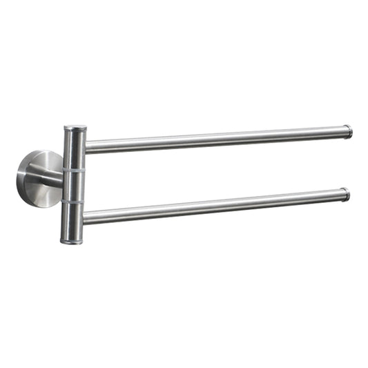 Stainless Steel Towel Bar Rotating Towel Rack Bathroom Kitchen Wall-mounted Towel Polished Rack Holder, Brushed Two Poles, Brushed Three Poles, Brushed Four Poles, Brushed Five Poles, Black Brushed Four Poles, Black Brushed Five Poles