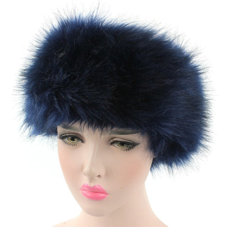 Unisex Winter Imitation Fur Headband Bomber Hat, L(58-60cm)