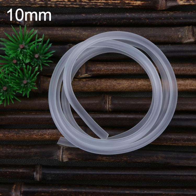 Clear translucent silicone air pump hose tubing, large looped coil
