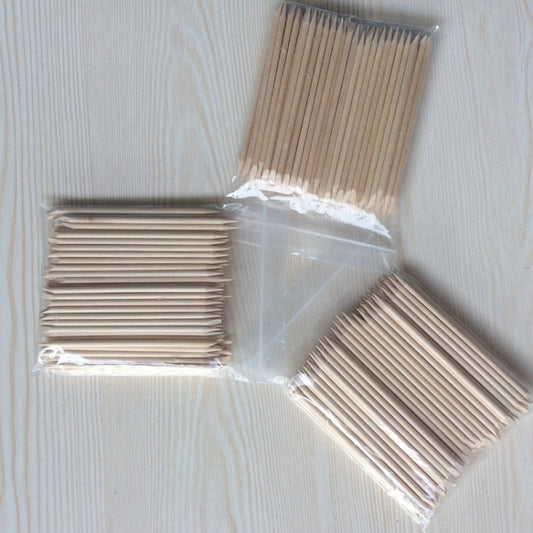 3 PCS Manicure Orange Sticks Beauty Wood Sign Dead Skin Push Nails