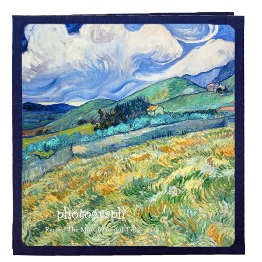 Retro Art DIY Handmade Photo Album Self-Adhesive Film Album, 16 inch Blossom, 16 inch Bouquet, 16 inch Landscape, 16 inch Starry Night, 16 inch Ride The Wind And Waves, 16 inch Back To Nature, 16 inch Sunflower, 16 inch Starry Sky, 16 inch Apricot Blos...