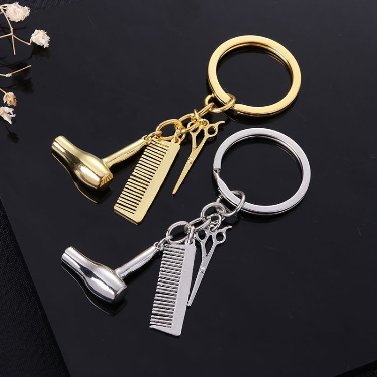Metal Creative Fine Pendant Car Key Ring Auto Accessories, Comb Shape(Gold), Comb Shape(Silver)